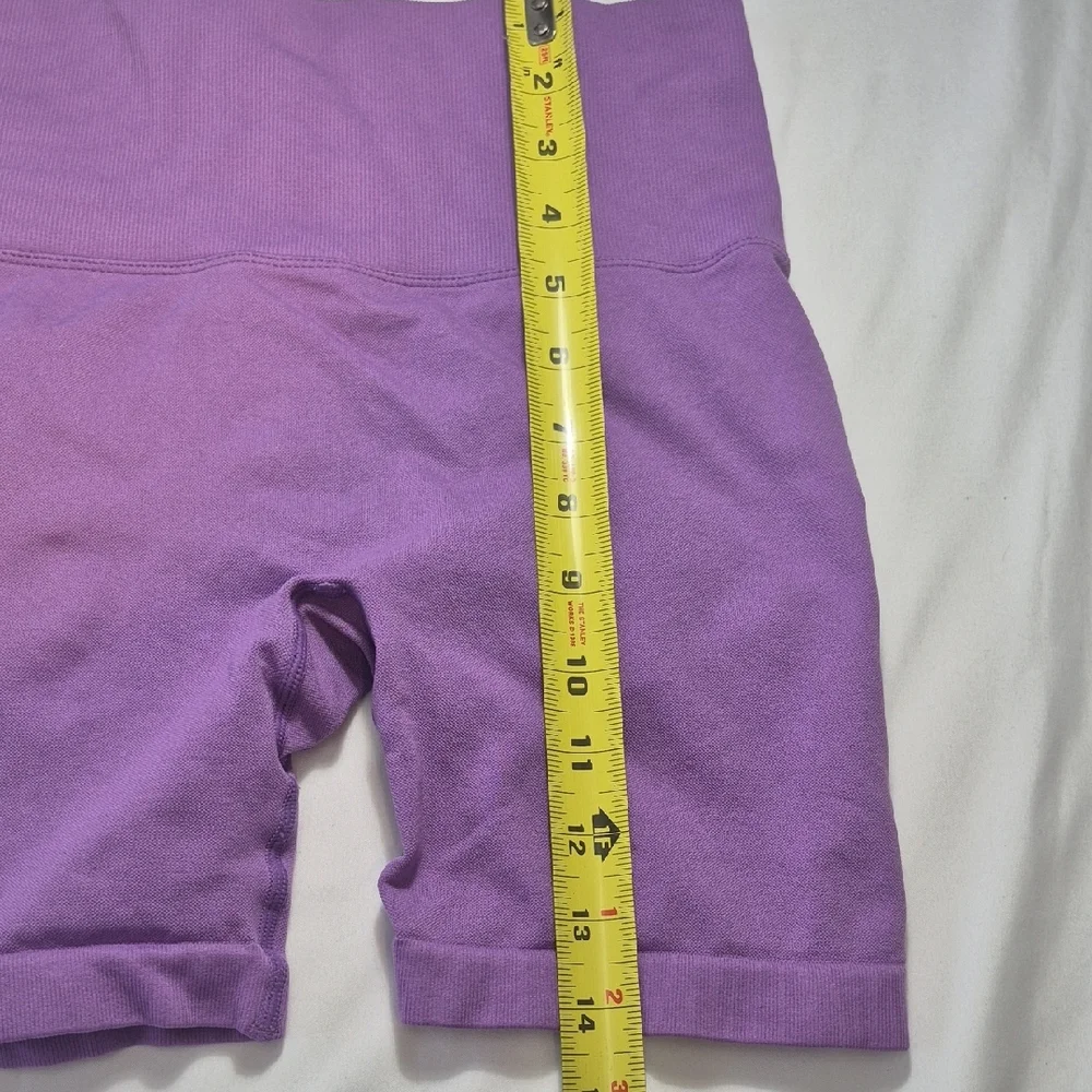 Blue and Purple High-Waisted Athletic Shorts - Picture 9 of 11